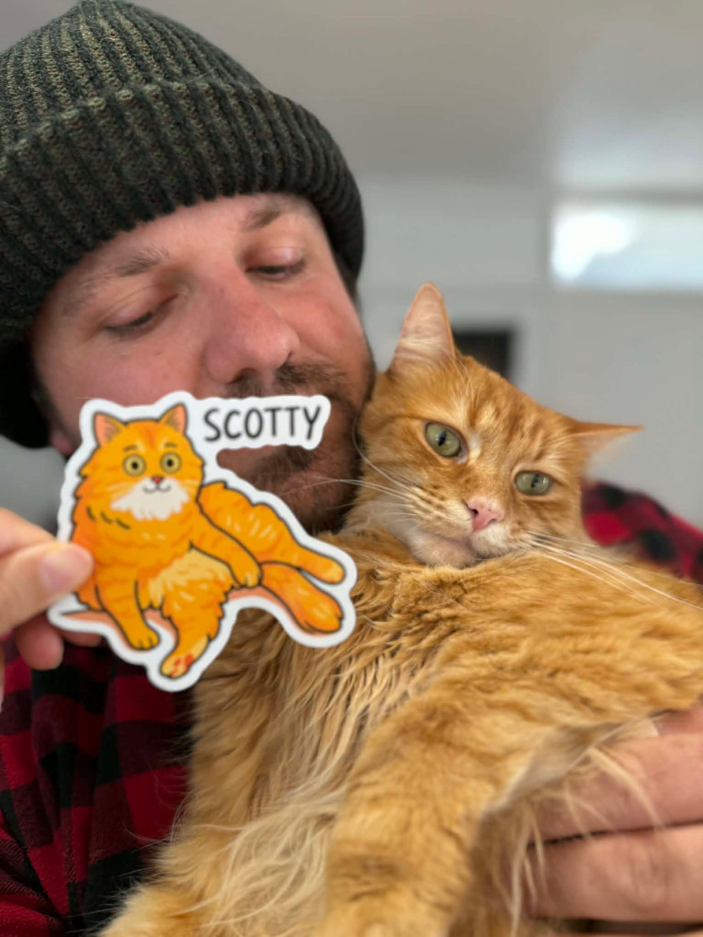 Scotty the Cat Sticker