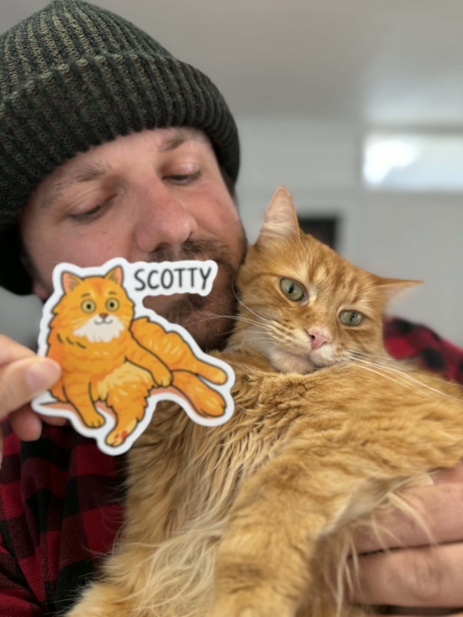 Scotty the Cat Sticker