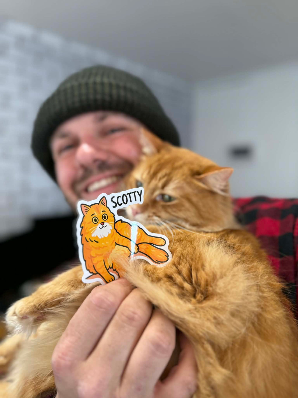 Scotty the Cat Sticker